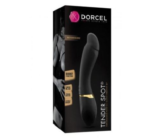 Вибратор Dorcel Tender Spot с гибким стволом и мягким кончиком, с турборежимом