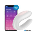 Смарт-вибратор для пар Satisfyer Double Joy White с широким клиторальным стимулятором