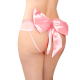 Сексуальные трусики Бантик с вырезом