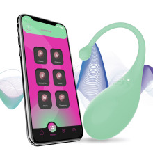 Смарт-виброяйцо Adrien Lastic Palpitation Mint с глубокой вибрацией