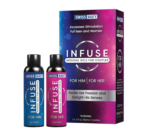Возбуждающие гели для пар Swiss Navy Infuse Arousal Gels for Couples 2×59 мл