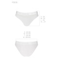 Трусики з прозорою вставкою Passion PS006 PANTIES white, size M