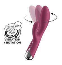 Вибратор-кролик с ротацией Satisfyer Spinning Rabbit 1 Red, 3 мотора