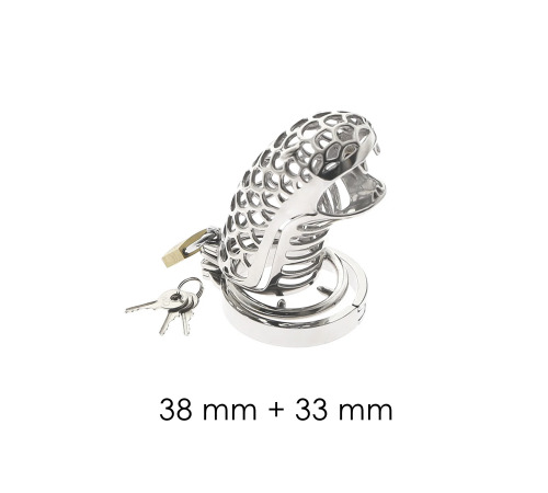 Пояс верности, металлический, Dragon, кольцо 38мм и 33мм