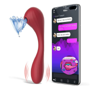 Вакуумний вагінально-кліторальний стимулятор Magic Motion Bobi Red, керування зі смартфона