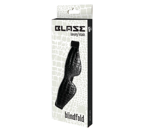 Маска на очі BLAZE LUXUARY BLINDFOLD CROCO BLACK