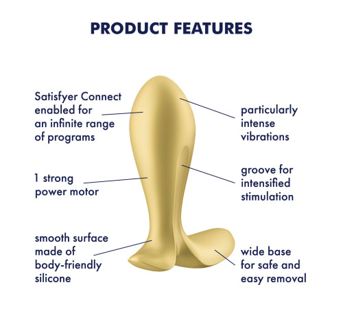 Анальная смарт-пробка с вибрацией Satisfyer Intensity Plug Gold