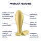 Анальная смарт-пробка с вибрацией Satisfyer Intensity Plug Gold