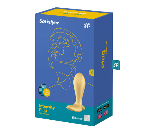 Анальная смарт-пробка с вибрацией Satisfyer Intensity Plug Gold