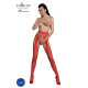 Эротические колготки-бодистокинг Passion ECO S003 red, с доступом, имитация подвязок