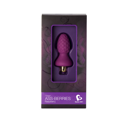 Анальний вібростимулятор Rocks Off Ass-Berries 7 Raspberry