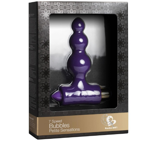 Анальный вибратор Rocks Off Petite Sensations - Bubbles Purple