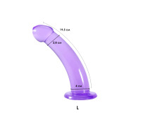 Фаллоимитатор на присоске Jiuxi, L, Фиолетовый
