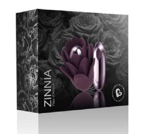 Нежный вибростимулятор цветок Rocks Off - Zinnia, нежные лепестки, пульт ДУ, 10 режимов работы