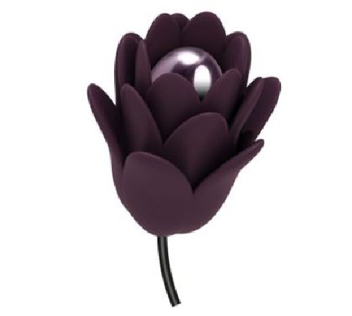 Нежный вибростимулятор цветок Rocks Off - Zinnia, нежные лепестки, пульт ДУ, 10 режимов работы