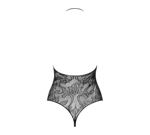 Бодистокинг с крупными ячейками и открытой спиной Obsessive B119 teddy S/M/L, халтер