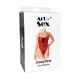Сексуальне лаковане боді Art of Sex - Josephine червоне L