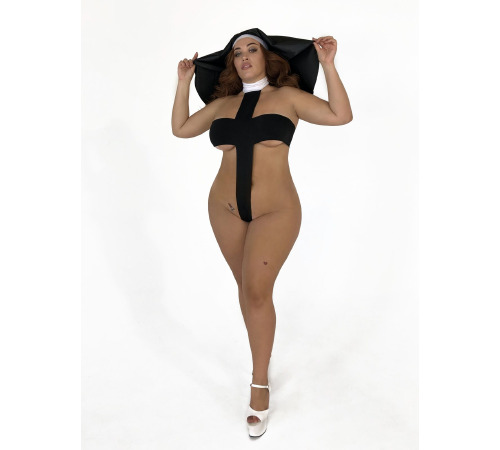 Эротический костюм-крест монашки “Откровенная Лана” XL