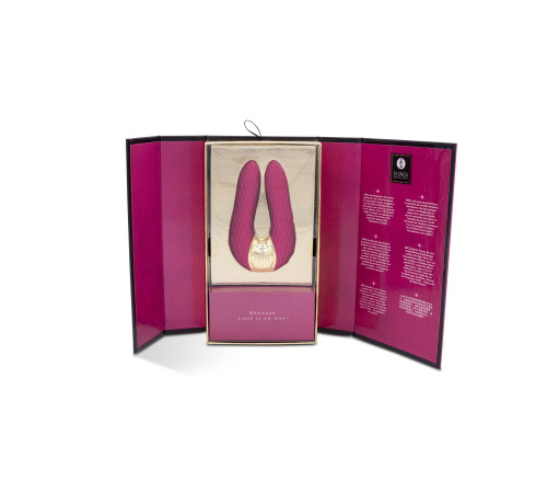 Вибратор для клитора Shunga Aiko Raspberry, гибкие кончики