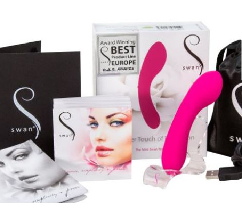 Мінівібратор The Mini Swan Wand, два вібромотора, для вагінально-кліторальний стимуляції