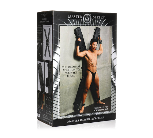 Андреевский крест Master Series: St. Andrew's Cross, крепится на стену