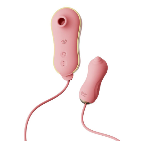 Набір 3в1 Zalo — UNICORN Set Pink, віброяйце, пульсатор, вакуумний стимулятор