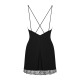 Сорочка та трусики Obsessive Bella Rou chemise & thong M/L