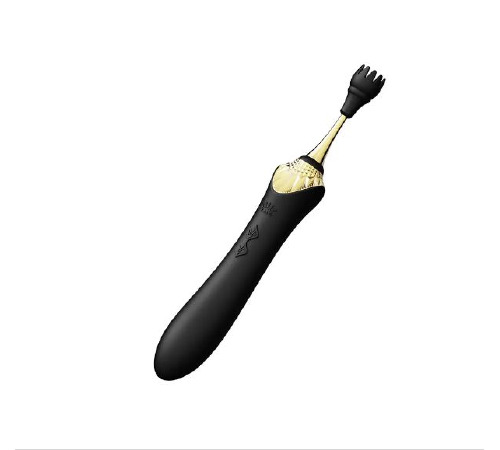 Вібратор двосторонній універсальний Zalo Bess із насадками Black