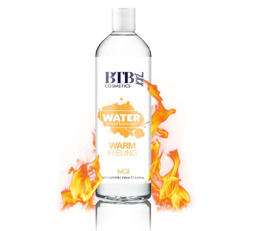 Розігрівальна змазка на водній основі BTB WARM FEELING (250 мл)