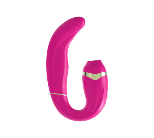 Вибратор с вакуумной стимуляцией клитора Adrien Lastic My G (Pink)