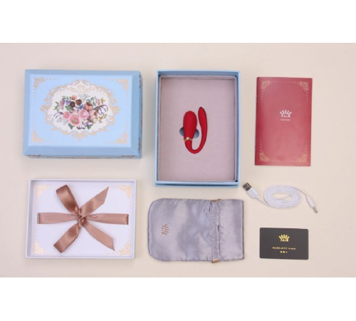 Вибромассажер с функцией управления со смартфона  ZALO Fanfan, Bright Red