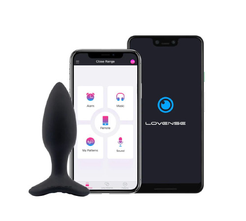 Анальная смарт-вибропробка Lovense Hush 2, размер S