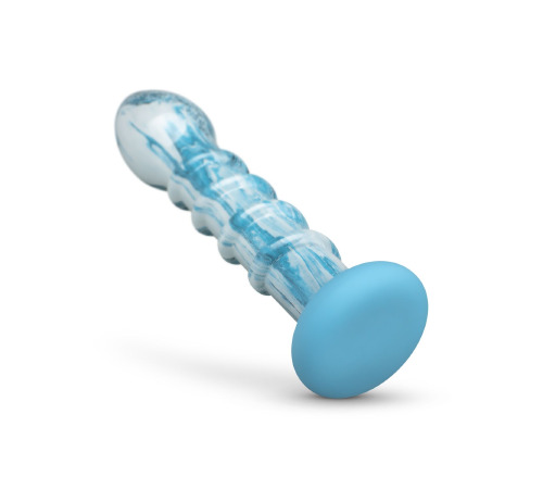 Скляний дилдо Gildo - Ocean Wave Glass Dildo