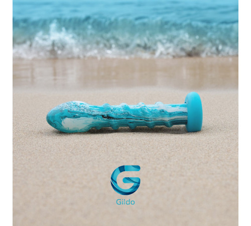 Скляний дилдо Gildo - Ocean Wave Glass Dildo