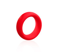 Эрекционное кольцо бархатный силикон, вн.диам 44 мм Красный