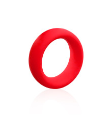 Эрекционное кольцо бархатный силикон, вн.диам 44 мм Красный