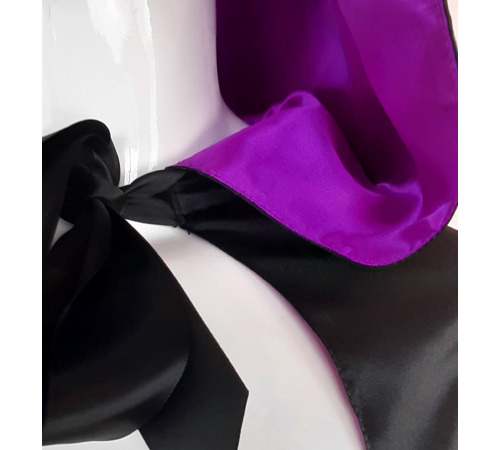 Накидка плащ Ведьмы на Хэллоуин Черно/Фиолетовая