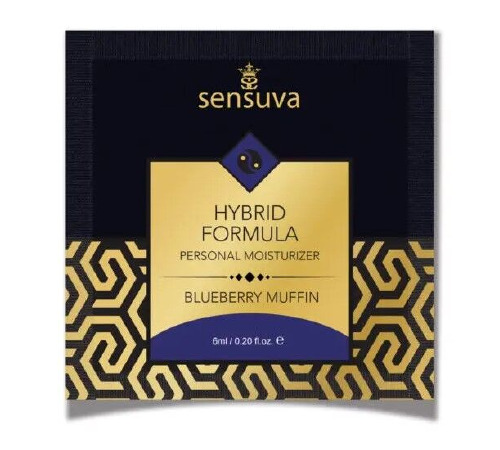 Пробник густої змазки Sensuva - Ultra-Thick Hybrid Formula Blueberry Muffin (6 мл)