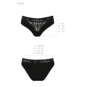 Трусики с широкой резинкой и кружевом Passion PS001 PANTIES black, size S