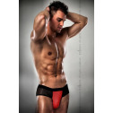 Мужские трусики с красным гульфиком Passion 007 THONG red XXL/XXXL