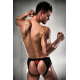 Мужские трусики с красным гульфиком Passion 007 THONG red XXL/XXXL