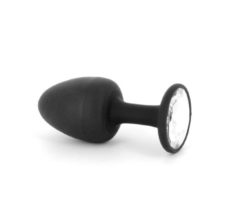 Анальная пробка Dorcel Geisha Plug Diamond M с шариком внутри, создает вибрации, макс. диаметр 3,2см