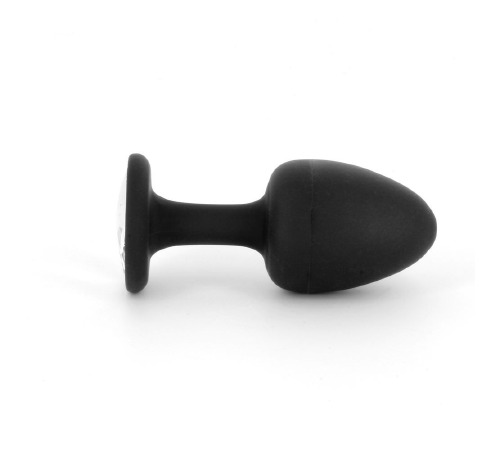 Анальная пробка Dorcel Geisha Plug Diamond M с шариком внутри, создает вибрации, макс. диаметр 3,2см