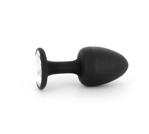 Анальная пробка Dorcel Geisha Plug Diamond M с шариком внутри, создает вибрации, макс. диаметр 3,2см