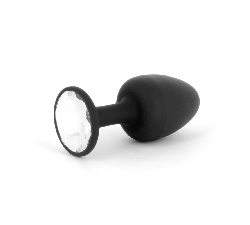 Анальная пробка Dorcel Geisha Plug Diamond M с шариком внутри, создает вибрации, макс. диаметр 3,2см