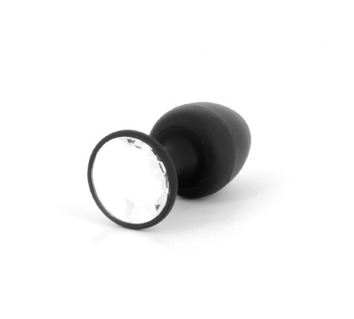 Анальная пробка Dorcel Geisha Plug Diamond M с шариком внутри, создает вибрации, макс. диаметр 3,2см