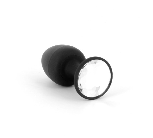 Анальная пробка Dorcel Geisha Plug Diamond M с шариком внутри, создает вибрации, макс. диаметр 3,2см