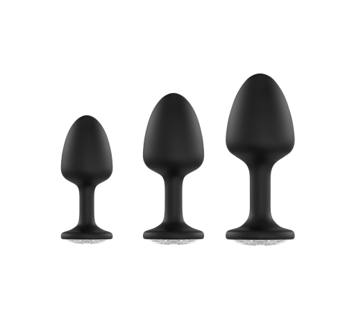 Анальная пробка Dorcel Geisha Plug Diamond M с шариком внутри, создает вибрации, макс. диаметр 3,2см