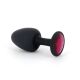 Анальна пробка Dorcel Geisha Plug Ruby M з кулькою всередині, створює вібрації, макс. діаметр 3,2см