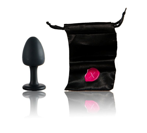 Анальна пробка Dorcel Geisha Plug Ruby M з кулькою всередині, створює вібрації, макс. діаметр 3,2см